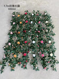 New 1.7m/5.5 feet Greenery garland with Pink flowers