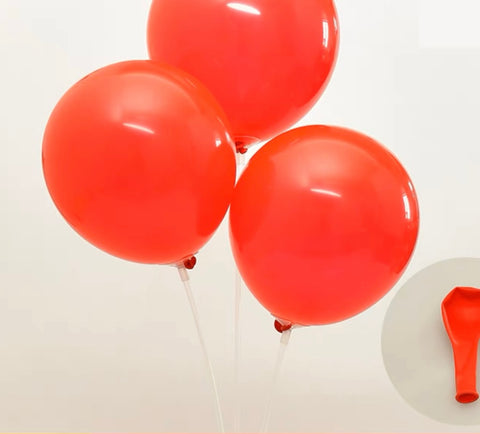 50 pcs 5” red single layer balloon baby shower