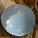 100 pcs macarons 12” blue single layer balloon baby shower