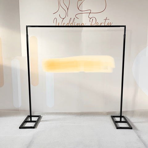 2m Stand Black Rectangular metal stand 2 meterx2 meter/6.5 feet
