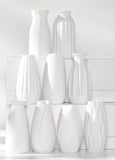 7” Ceramic Small White vase