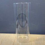 Hurricane Tube Candleholder glass 10”x4”D