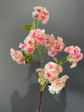 New Cherry Blossom pink center silk flower