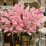 2 meter Tall Faux Cherry Blossom Tree with artificial flower pink