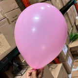 100 pcs Standard 10” Pink single layer balloon baby shower