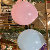 100 pcs macarons 12” blue single layer balloon baby shower
