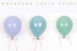50 pcs retro vintage  peacock blue 12” single layer balloon baby shower
