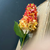 Burnt edge cone Hydrangea Single Stem spray(Orange)