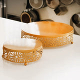 Gold metal Cake Stand Sweet Table