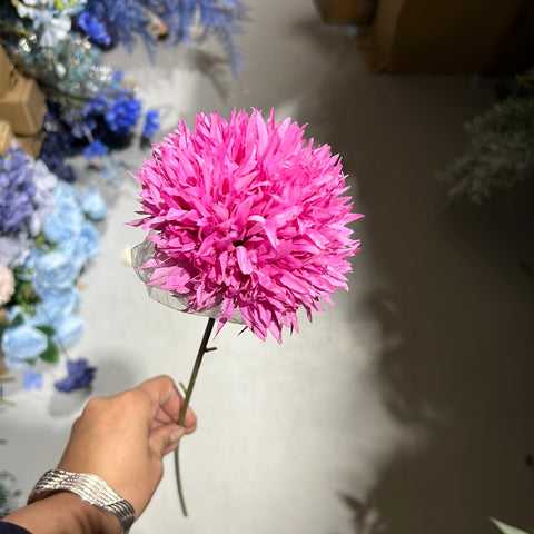 Pink Pom Artificial Filler Flower
