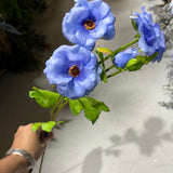 Blue Butterfly Ranunculus flower filler Artificial flowers