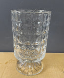 Crystal Footed Small Cup Vase 7” Chalice Goblet