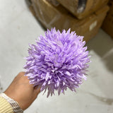 New Single Lilac Pom Artificial Filler Flower purple