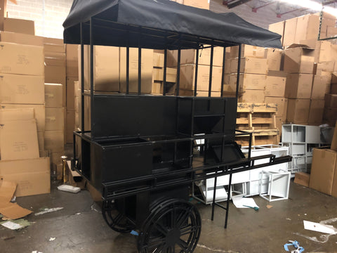 Black flower/sweet cart