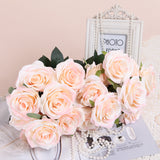 10 head pink Rose - Richview Glass Wedding Supplies