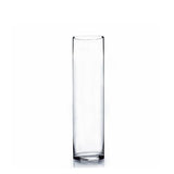 14"x4" simple centrepieces Cylinder Glass Vase - Richview Glass Wedding Supplies