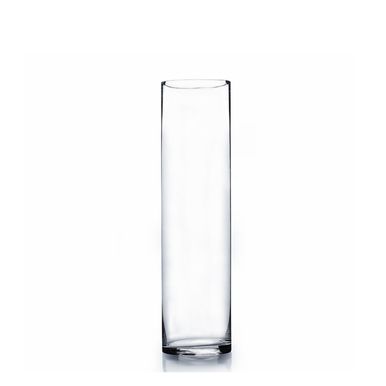 14"x4" simple centrepieces Cylinder Glass Vase - Richview Glass Wedding Supplies