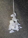 Artificial long stem White Bodhi leaf greenery