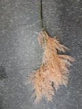 Orange/Champagne big Fern single stem filler
