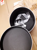 Round grey Cardboard box For fresh or preserved Flowers