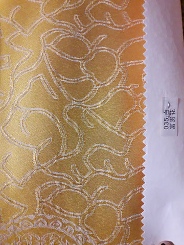 Visa Damask Table Cloth Square 90"x156 (yellow)- 035