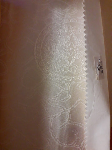 visa damask Table Cloth Square 90"x156 (cream  )- 002