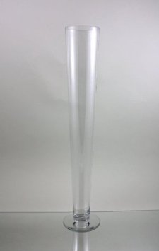 32"Clear Pilsner/Cone/Trumpet Vase -TRU5 - Richview Glass Wedding Supplies