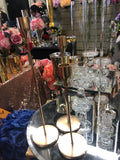 Set of 3 New Metal CANDLEHOLDER Gold Candle holder