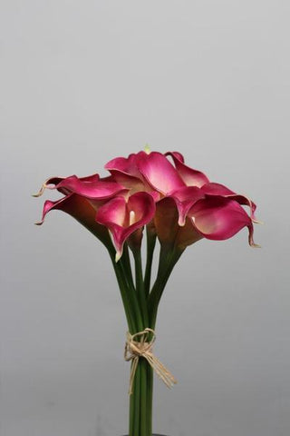 Real touch calla lily lilies smallSB026/bunch wedding decor(Fushia) -809ACA46