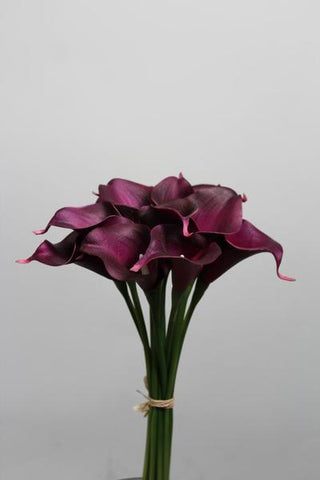 Real touch calla lily Medium wedding decor (Purple)-SB113