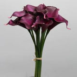 real touch purple calla lily