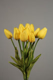 12xReal Touch PU flower Tulip artificial wedding decor Floramatique (Yellow)-E6E378A0 - Richview Glass Wedding Supplies