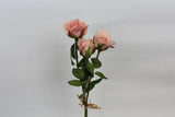 Sweetheart Mini Rose PU Material (3/bunch) Real Touch Artificial SB051 (Pink)-B67E1758