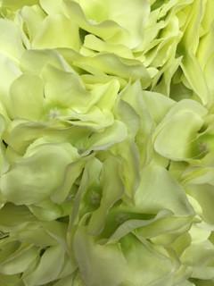 Artificial Flower Green Hydrangea Bunch 7 head silk - Richview Glass Wedding Supplies