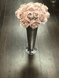 MERCURY Silver 28" PILSNER TRUMPET CONE VASE