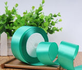 Satin ribbon roll( 3.8-4 cm/1.5" wide) (White)- C8D13AC13