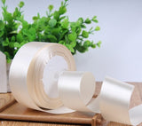 Satin ribbon roll( 3.8-4 cm/1.5" wide) (Cream)- C8D13AC16