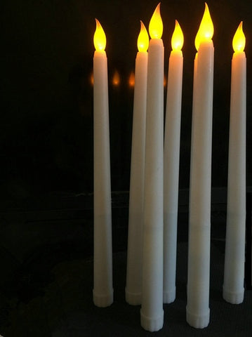 LED taper Candles wedding decor 10” long