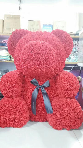 red rose Bear