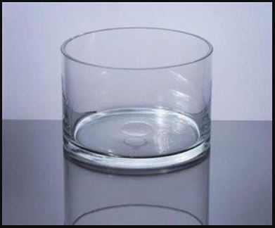 Clear Glass 7" Cylinder Vase