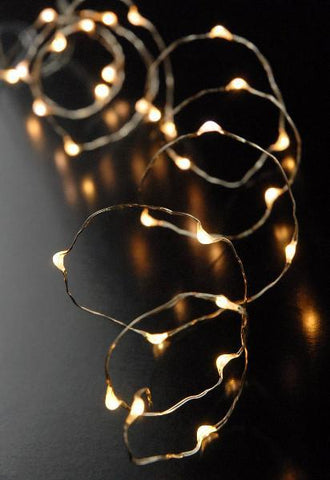 Fairy lights 2 metre (warm-white)-FAI1 - Richview Glass Wedding Supplies