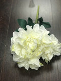 Artificial Silk artificial  Dahlia (ivory) - Richview Glass Wedding Supplies