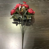 Burgundy Yummy Rose Artificial flower - Richview Glass Wedding Supplies