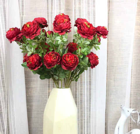 Red Puffy Rose