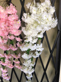 Artificial Cherry Blossom Hanging pink wedding decoration silk fake flower - Richview Glass Wedding Supplies