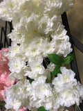 Artificial Cherry Blossom Hanging White wedding decoration silk fake flower - Richview Glass Wedding Supplies