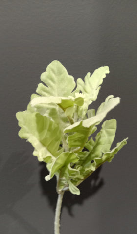 Green Artificial leaf wedding greenery lamb’s ear with small cuts