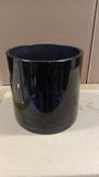 Black 4" Cylinder Vase (a little bit blue)