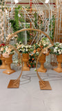 Gold Metal Stand Mushroom with round top