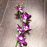 WHOLESALE ARTIFICIAL FLOWER DENDROBIUM ORCHID SILK FLOWER (purple)